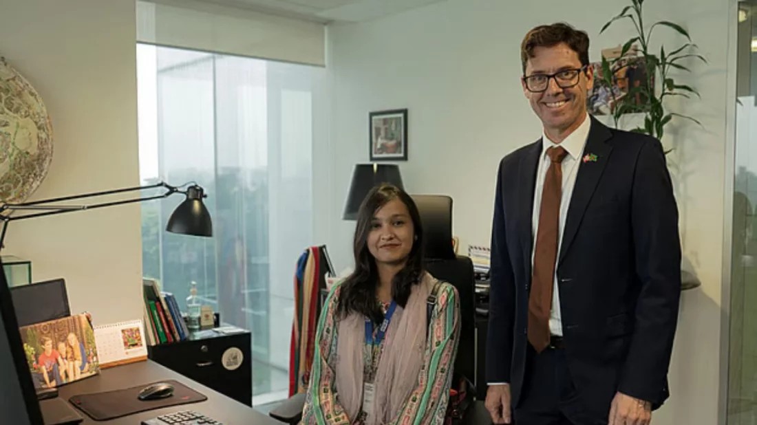 এক দিনের জন্য নরওয়ের রাষ্ট্রদূত এইচএসসি পরীক্ষার্থী সাদিয়া